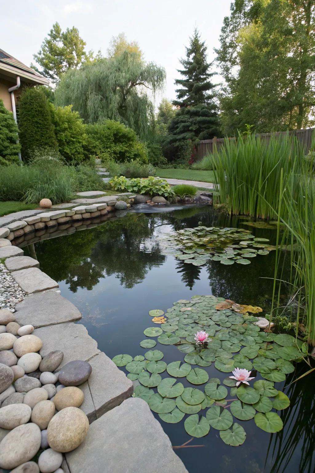 Bring tranquility to your space with a water feature.