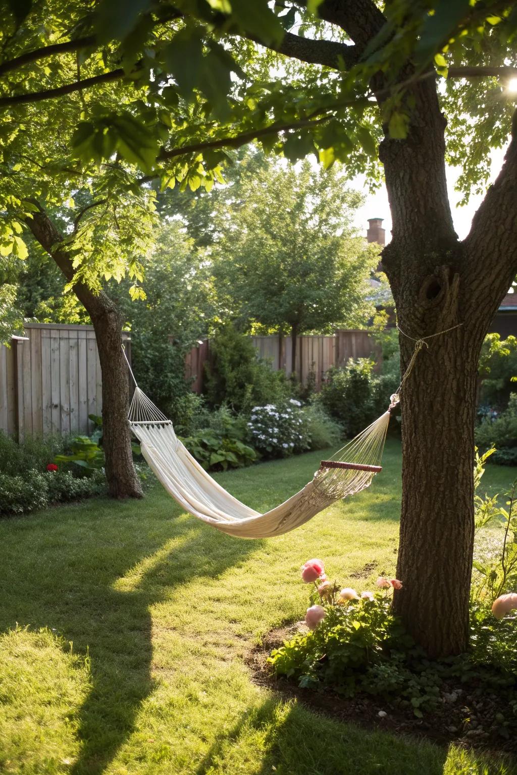 Find your zen in a backyard hammock.