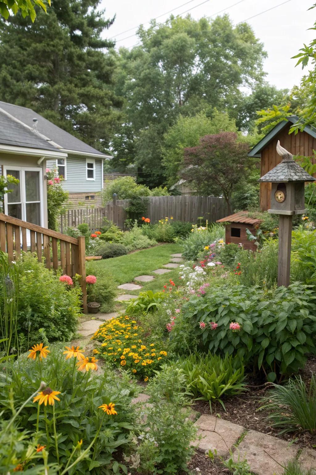 Native plants are a feast for the eyes and the birds.