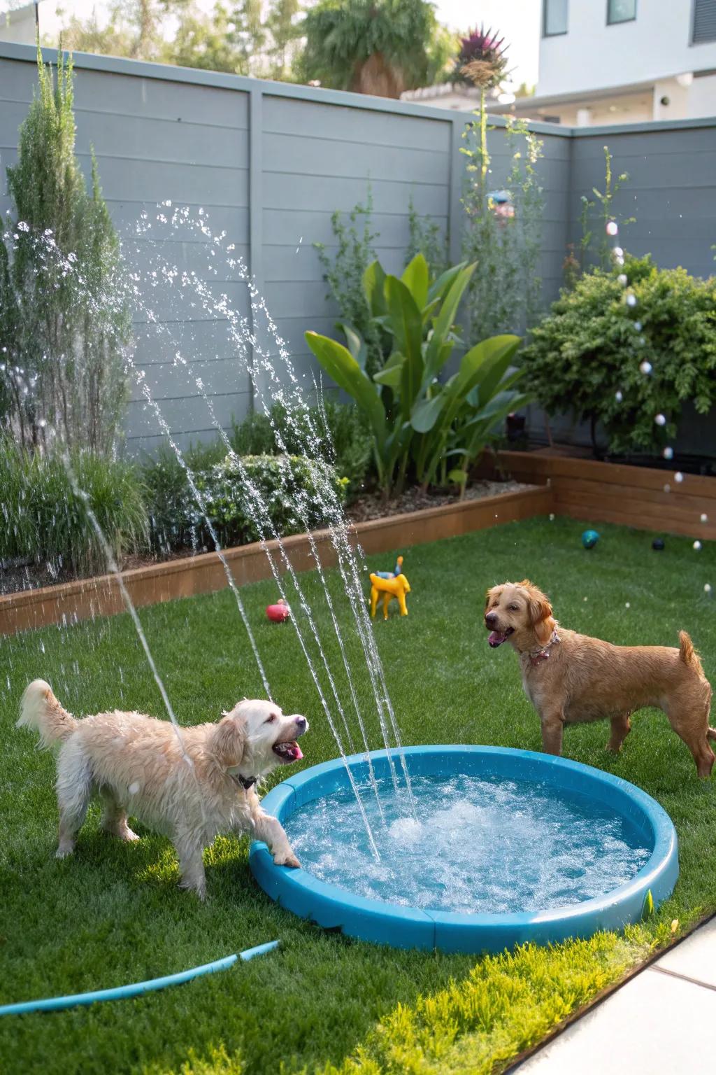 Keep your dog refreshed with a fun water feature.