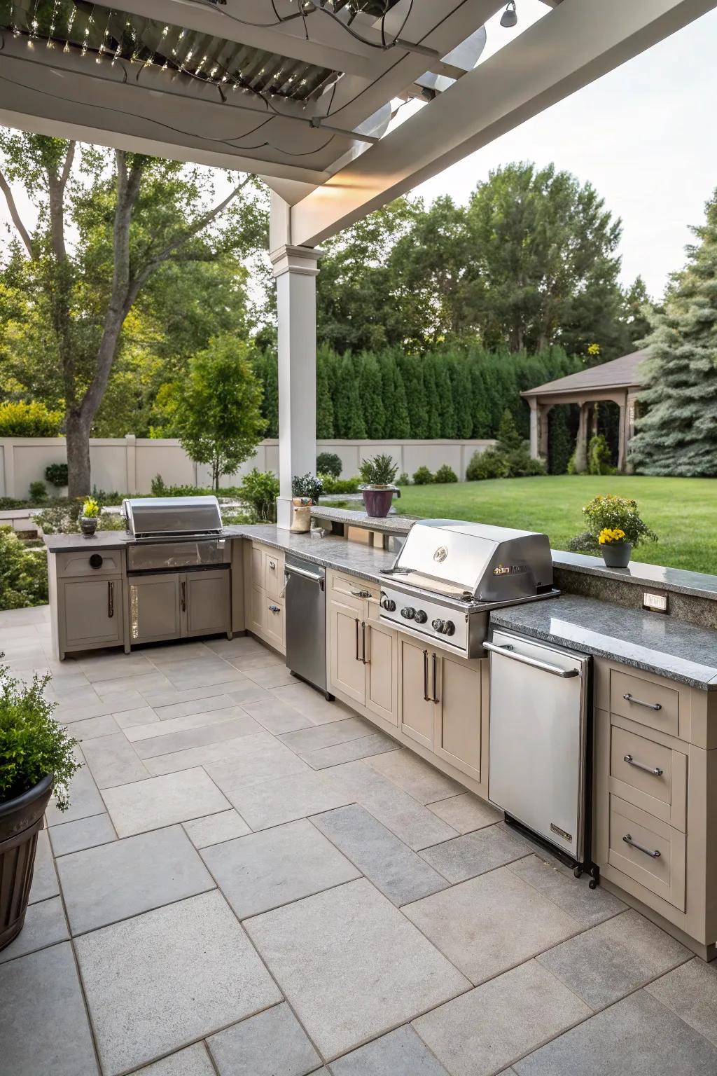 Cook up a storm in your very own outdoor kitchen.