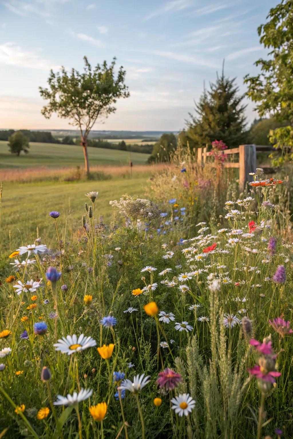 A meadow-like garden perfect for a tranquil escape.