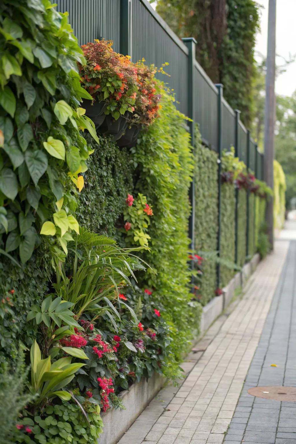 A living green wall brings your garden to life.