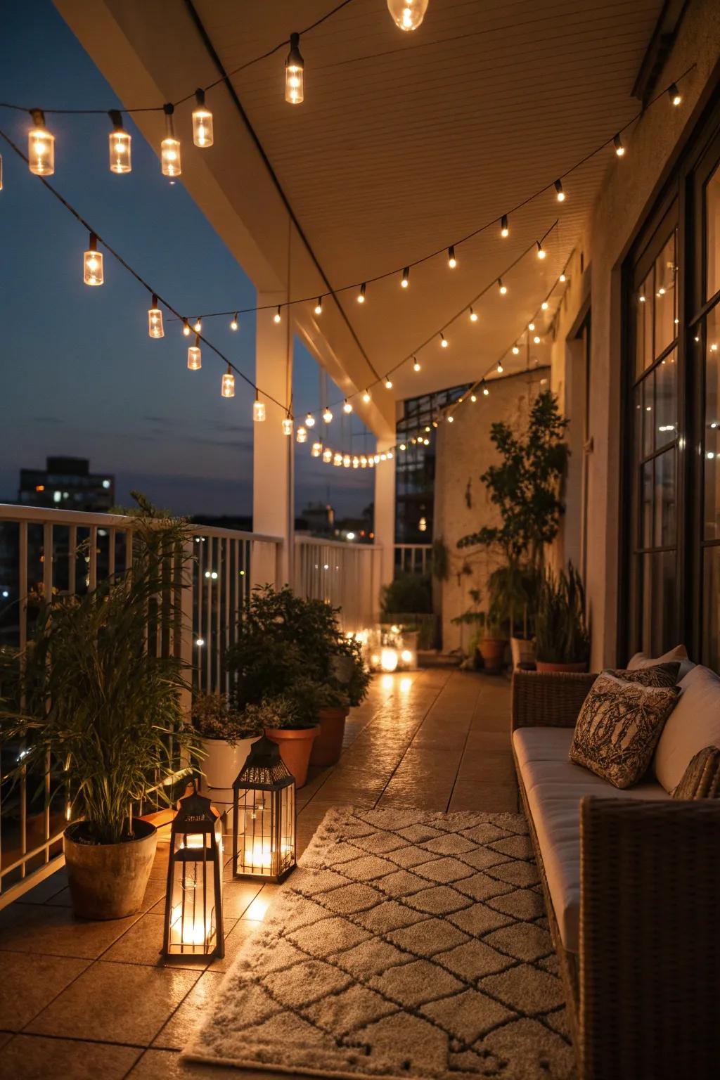Create a magical ambiance with warm lighting.