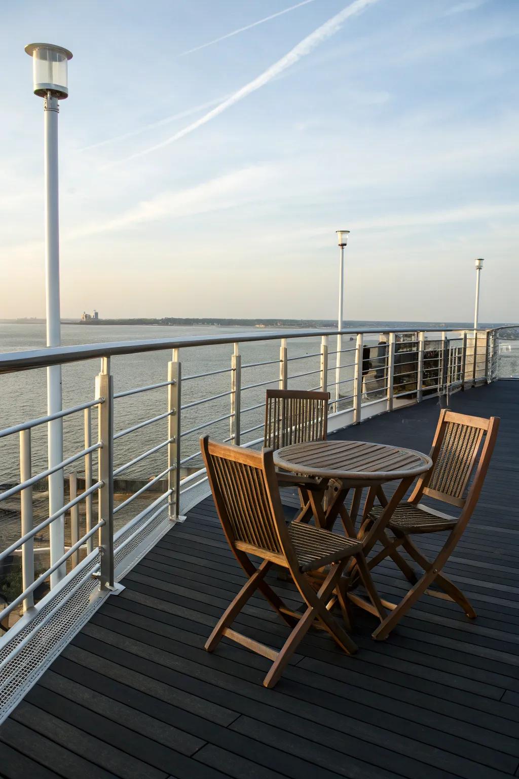 Blend different materials for a dynamic and inviting deck.