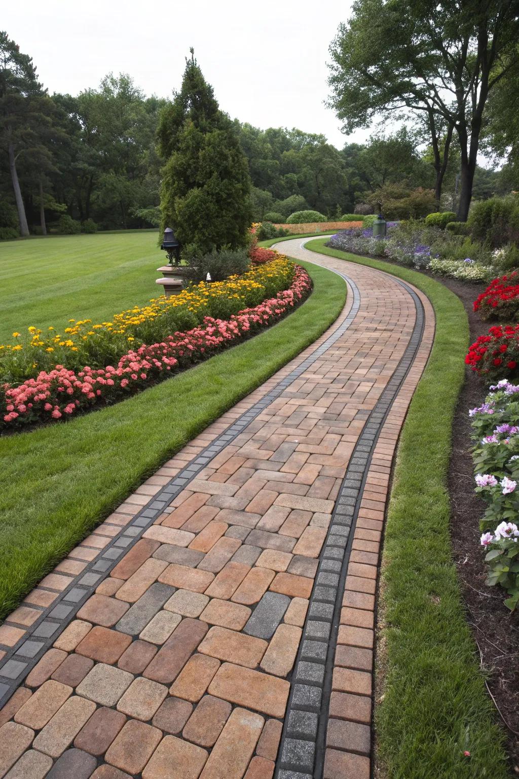 Contrasting borders that make a bold statement.