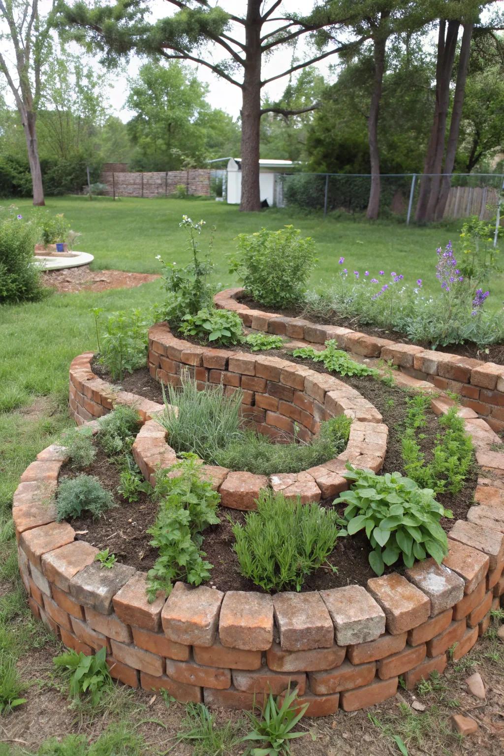 Spiral your way to a compact and efficient herb garden.