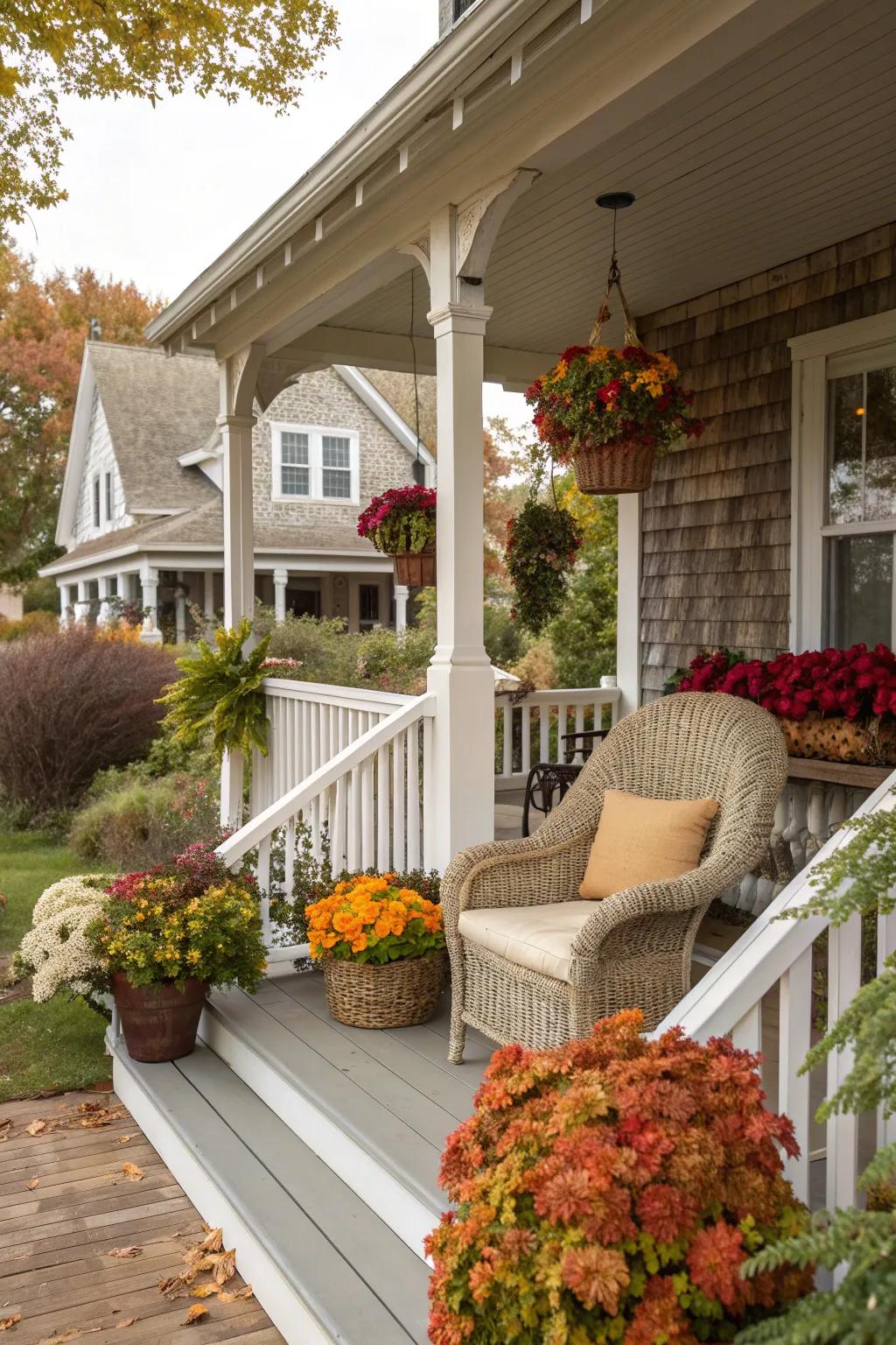 A Cape Cod porch dressed for the season.