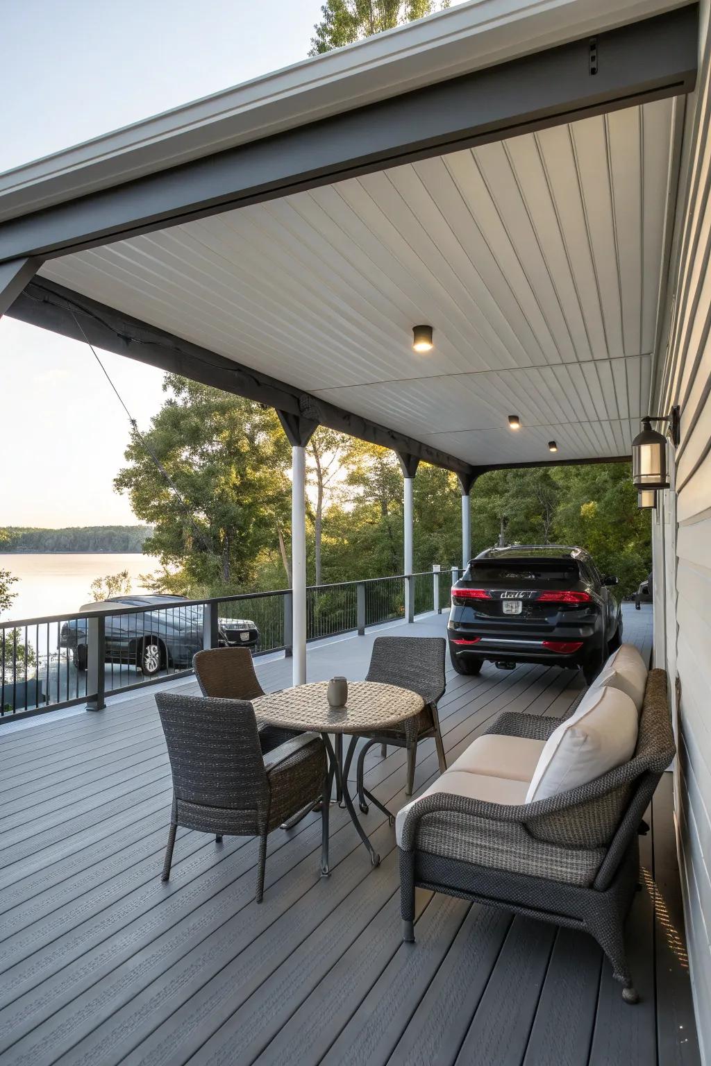 Create a versatile outdoor space with mixed-use areas.