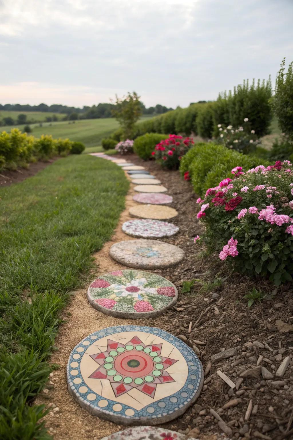 Personalized stepping stones add charm to any path.