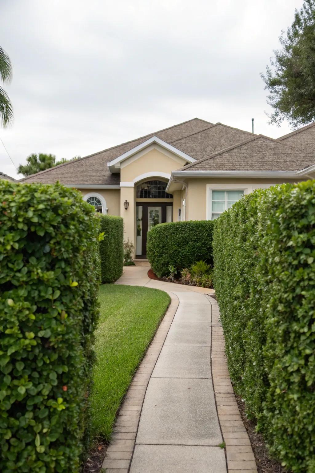 Boost your curb appeal with a clusia hedge.