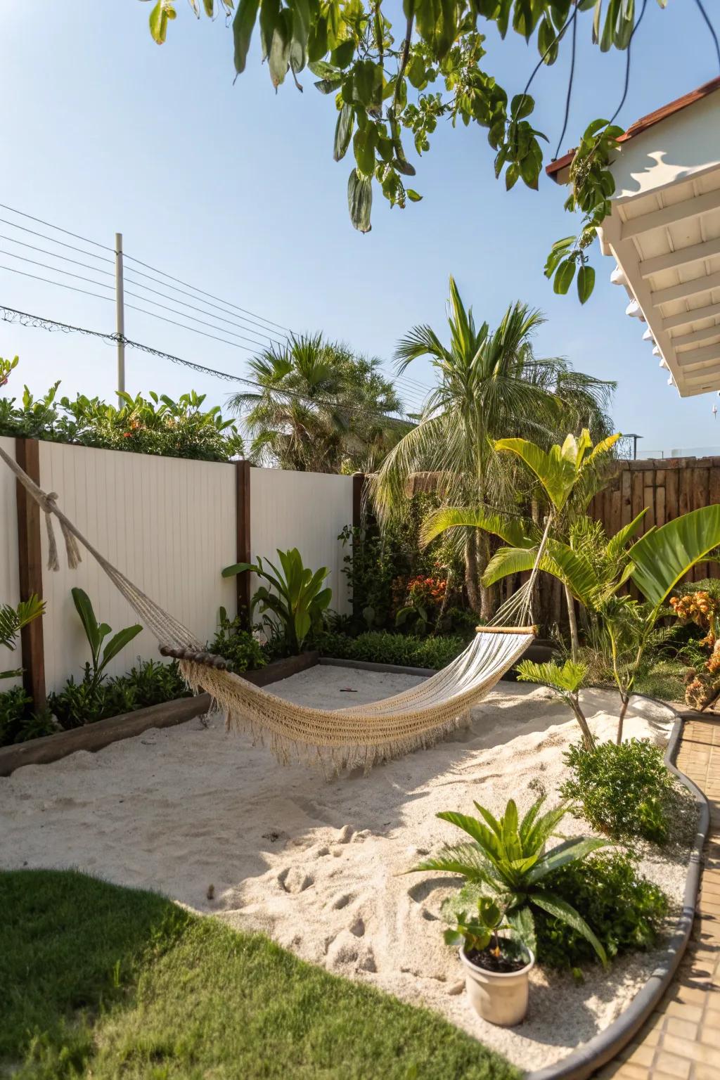 Turn your backyard into a beach paradise.