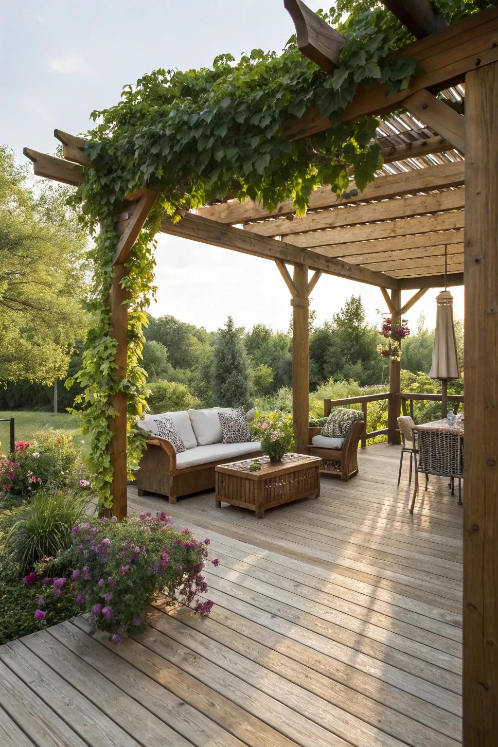 Add shade and style with a pergola.