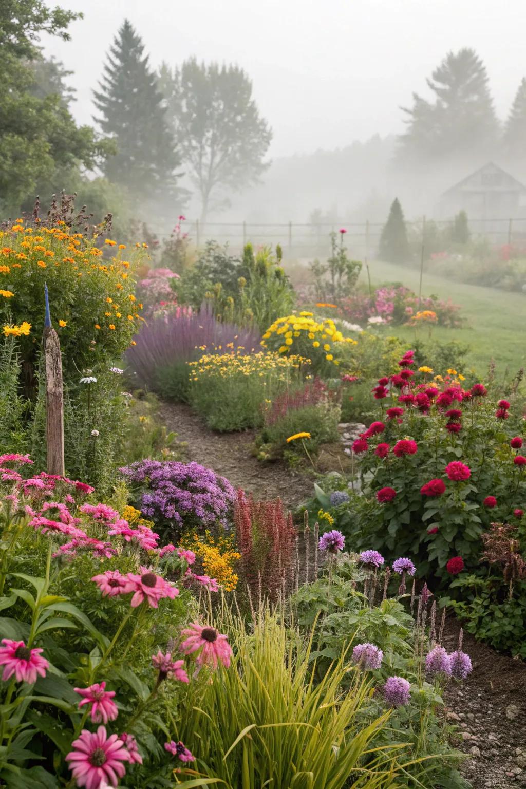 A rain garden not only manages water but also adds beauty to the landscape.