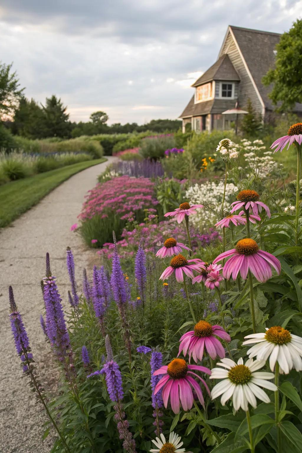 Perennials provide lasting color and ease of care.