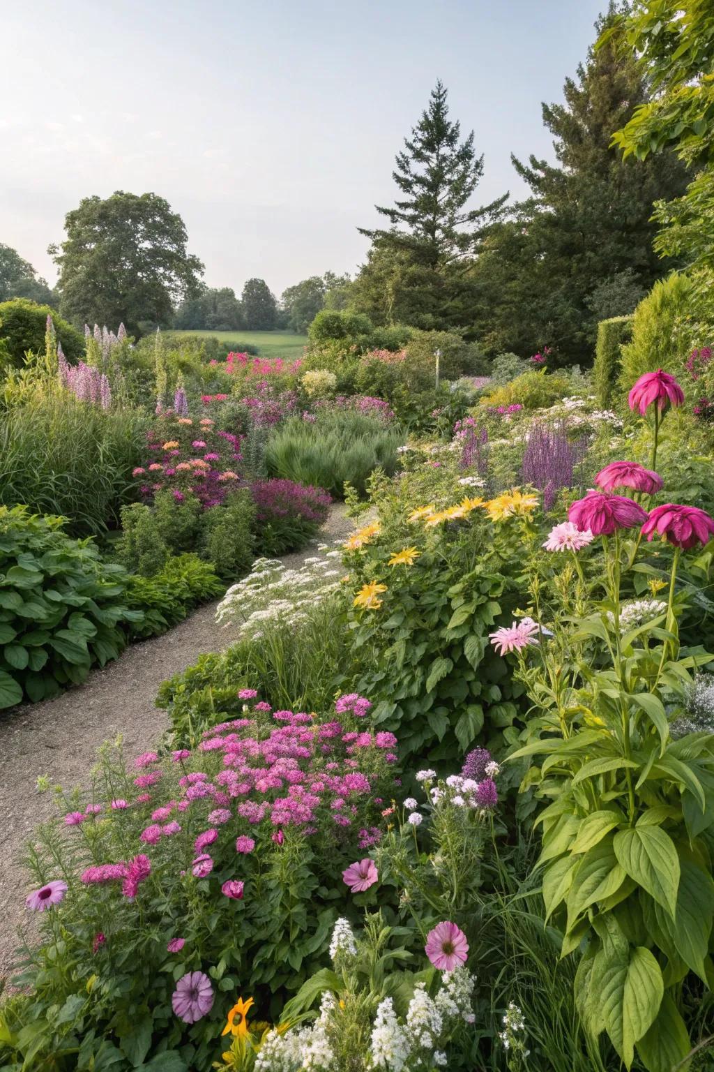 Perennial gardens provide lasting beauty with little effort.