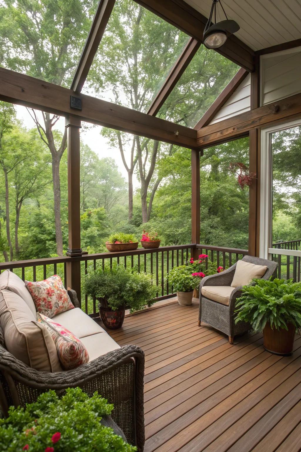 A garden oasis on your porch.