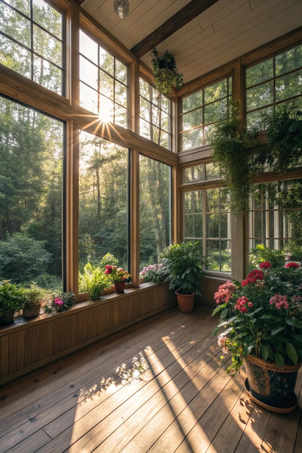 Sunrooms offer a warm, inviting space for year-round enjoyment.