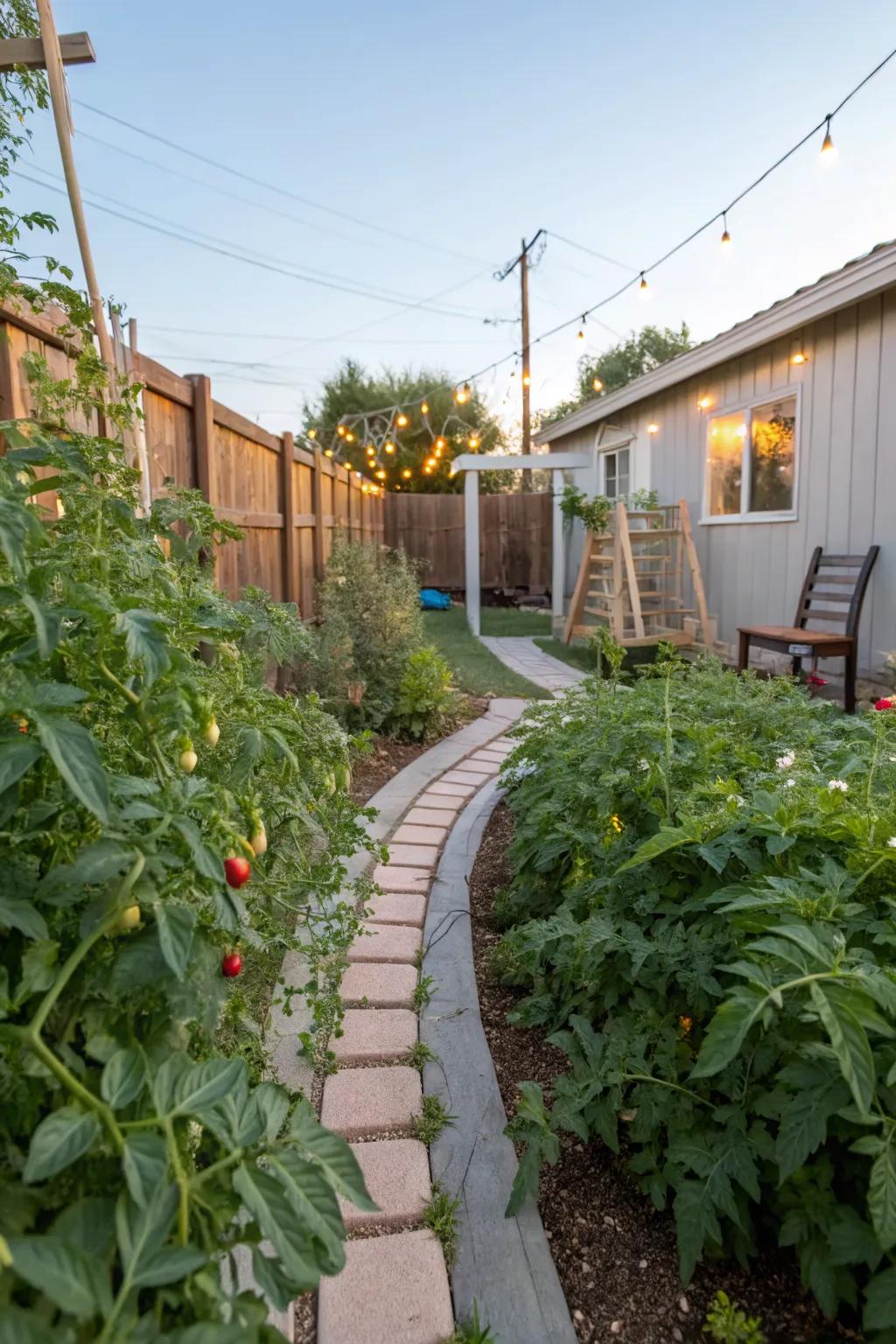 A lush garden nook perfect for family gardening.