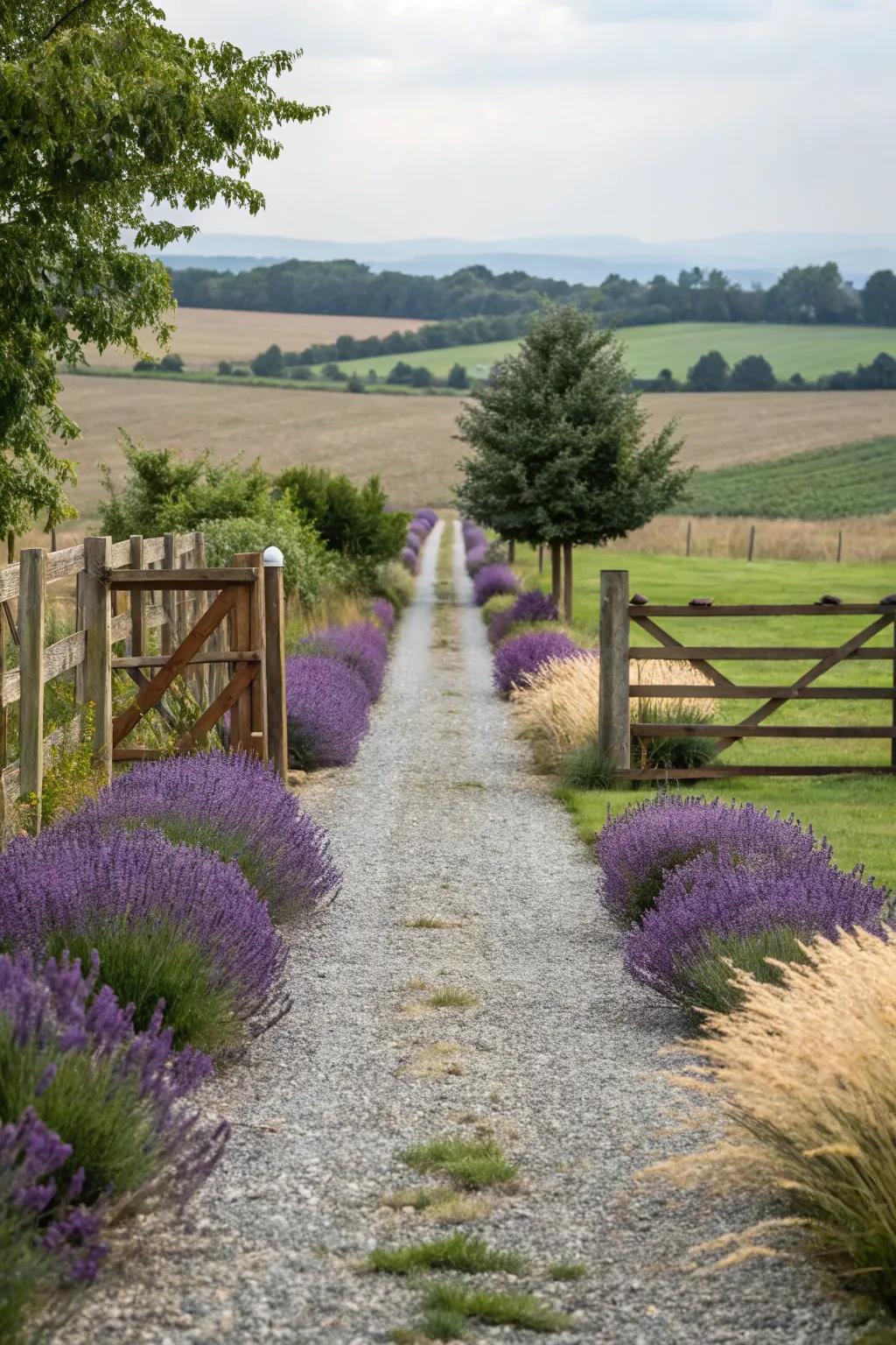 A charming pathway invites visitors to explore further.