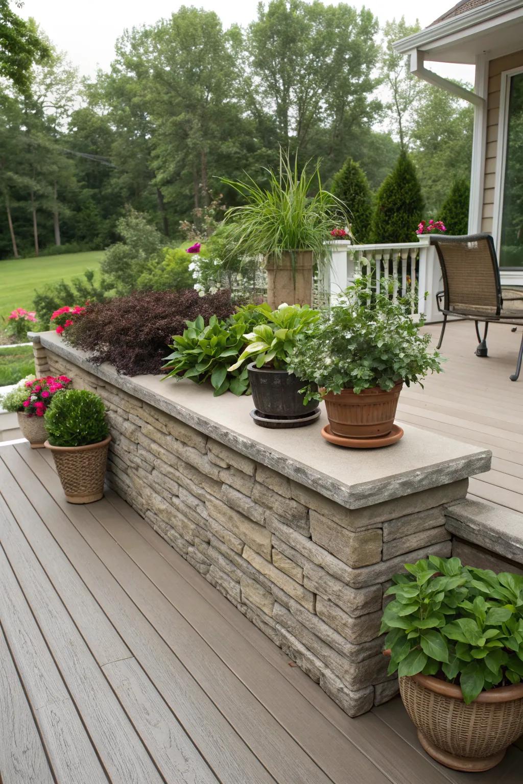 3D panels add depth and intrigue to your deck skirting.