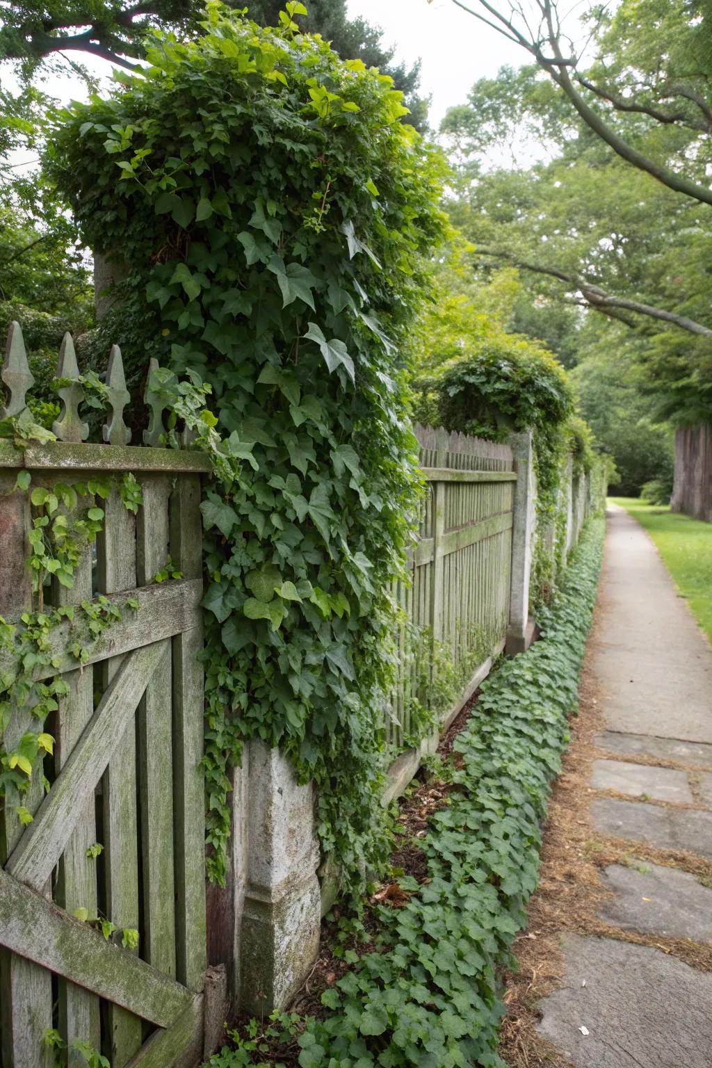 Transform your fence into a living green wall.
