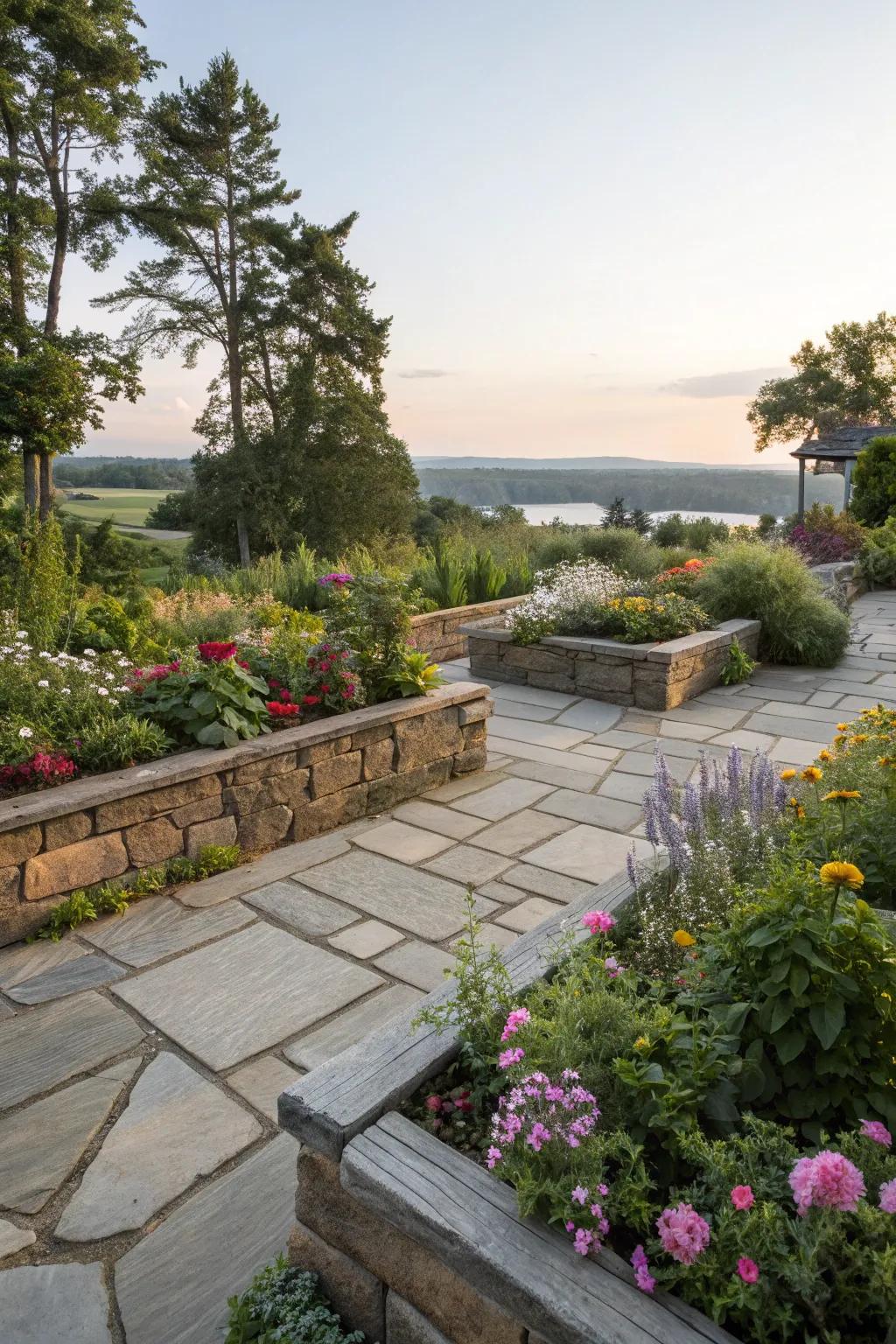 Integrating a garden oasis with your patio.