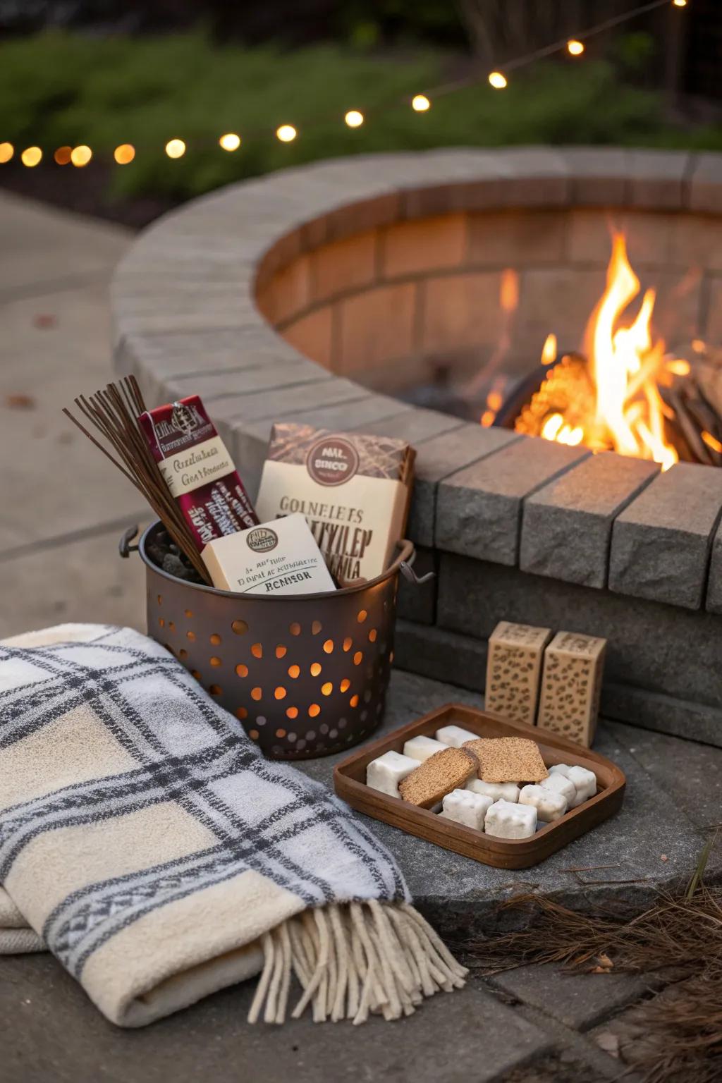 Craft a memorable night with themed fire pit packages.