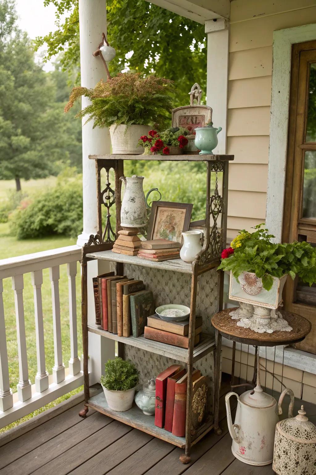Vintage finds add character and charm.