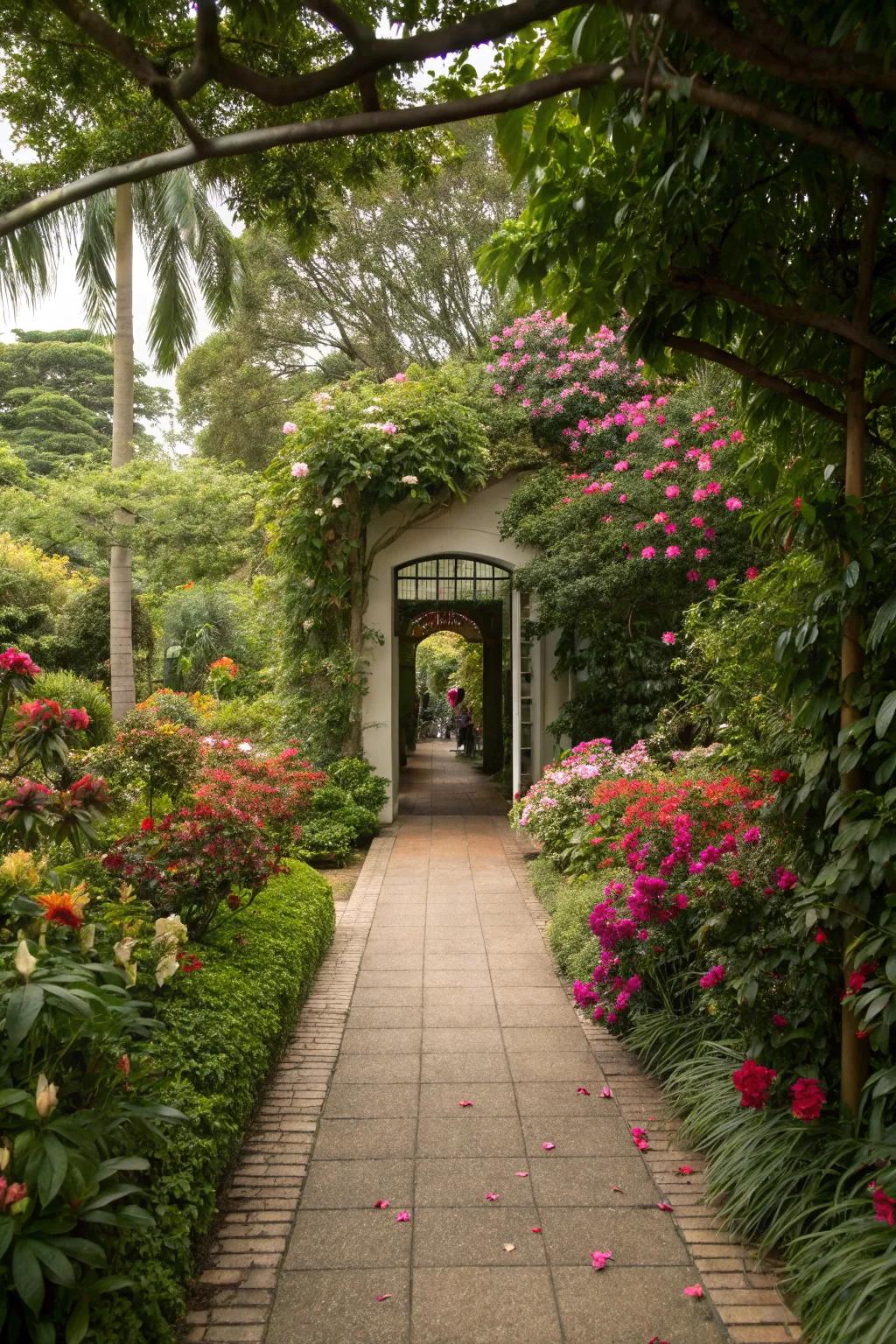 Add life with a lush garden border.