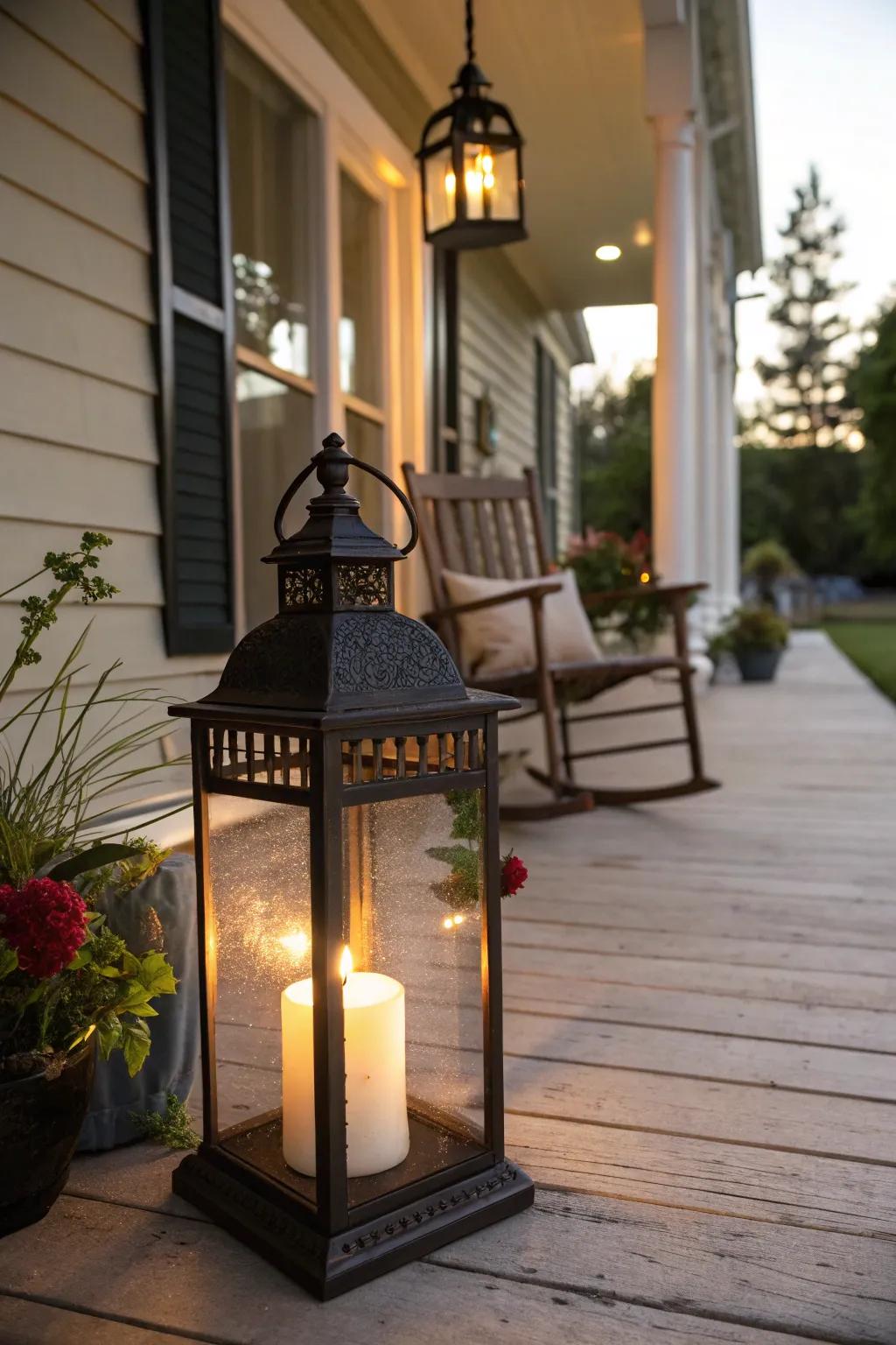 LED candles provide a safe and enchanting glow.