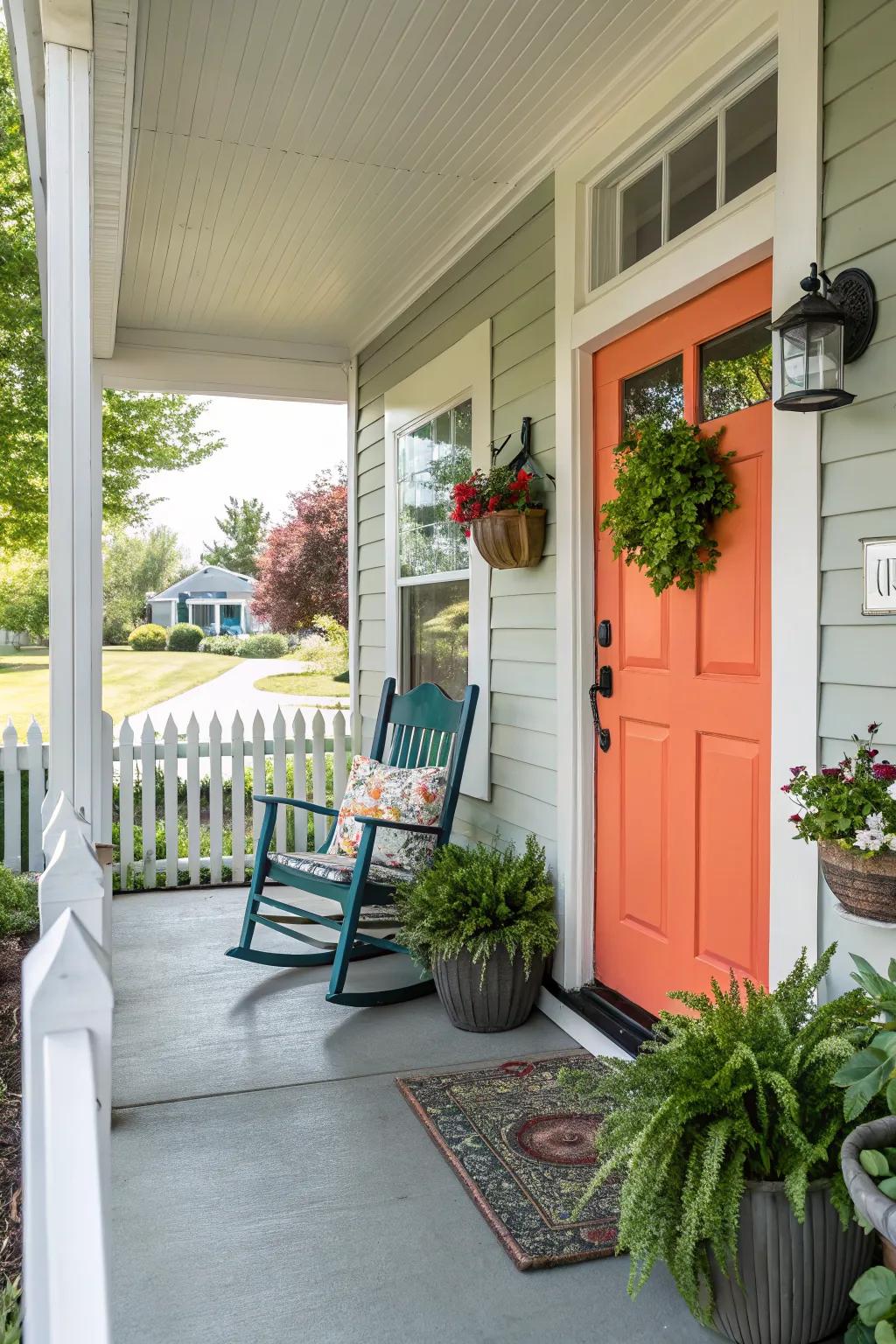 Make a statement with a colorful front door.