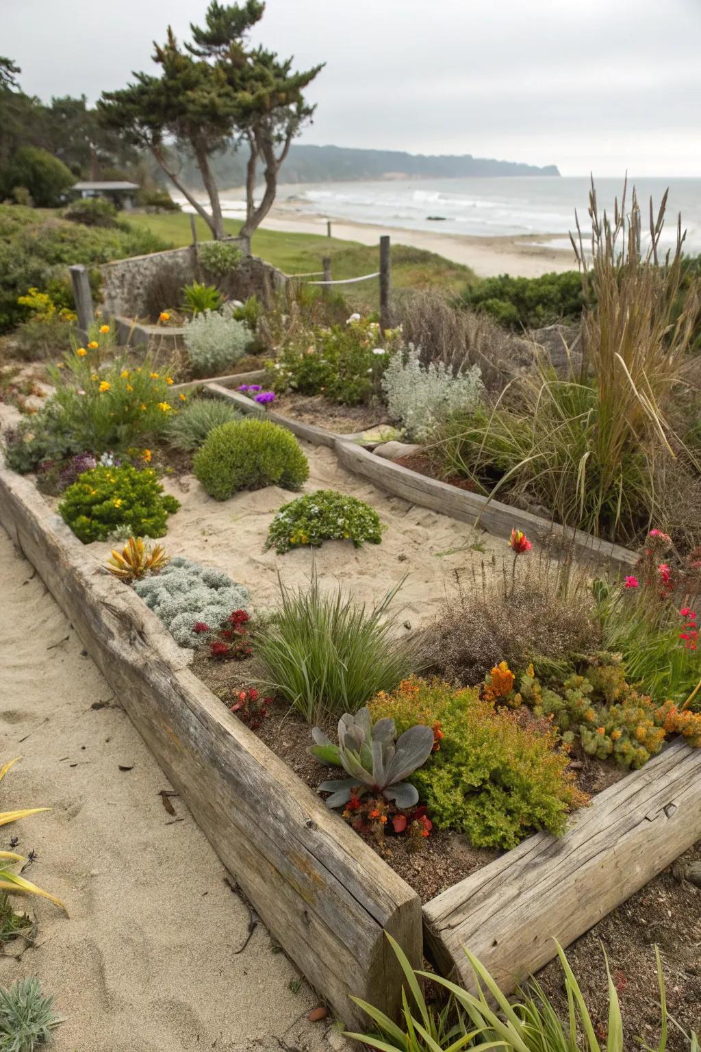 Driftwood brings the essence of the beach to your landscaping.