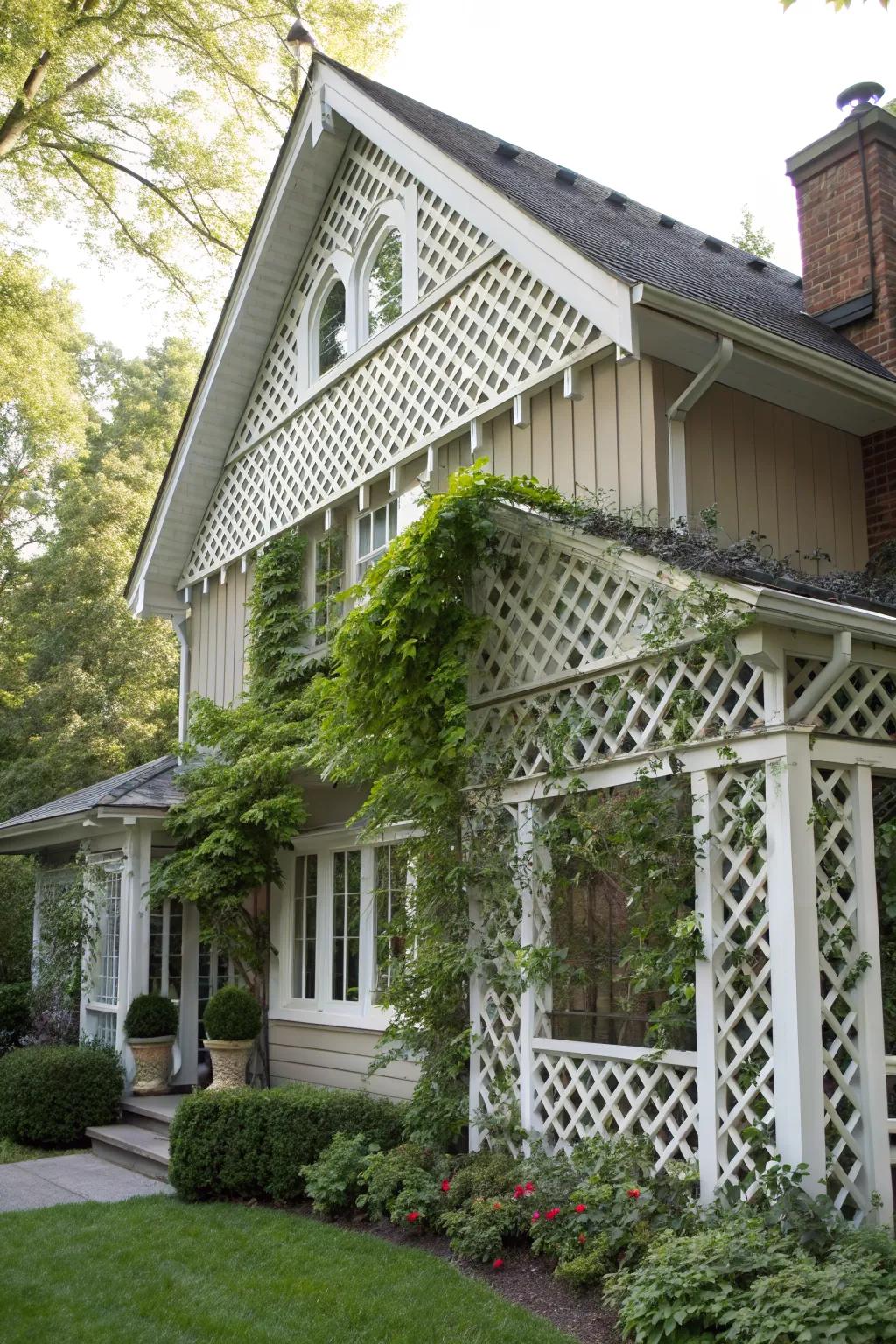 Intricate elegance with lattice work
