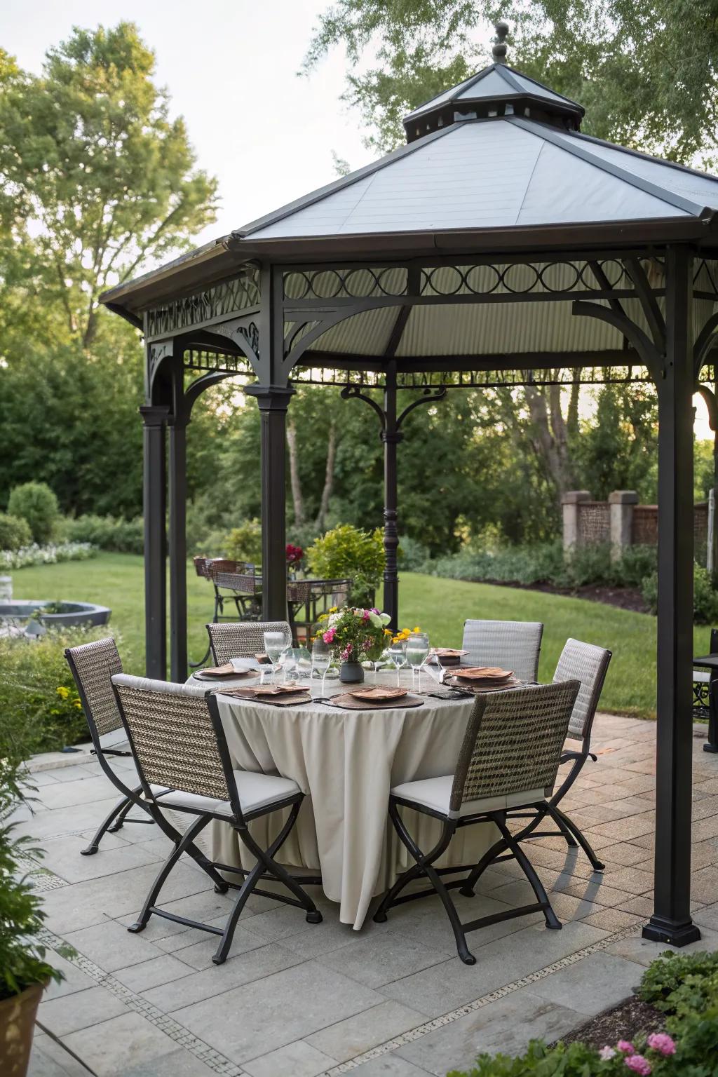 Enjoy meals in style with a dedicated dining area.