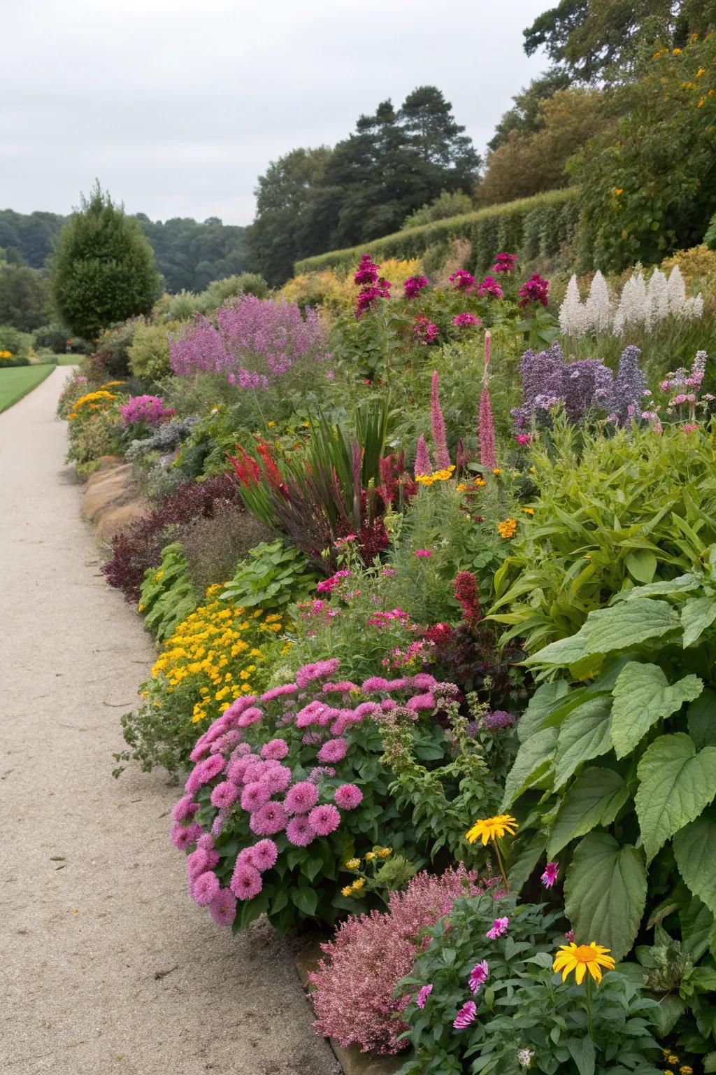 A mixed border brings life and variety to your garden.