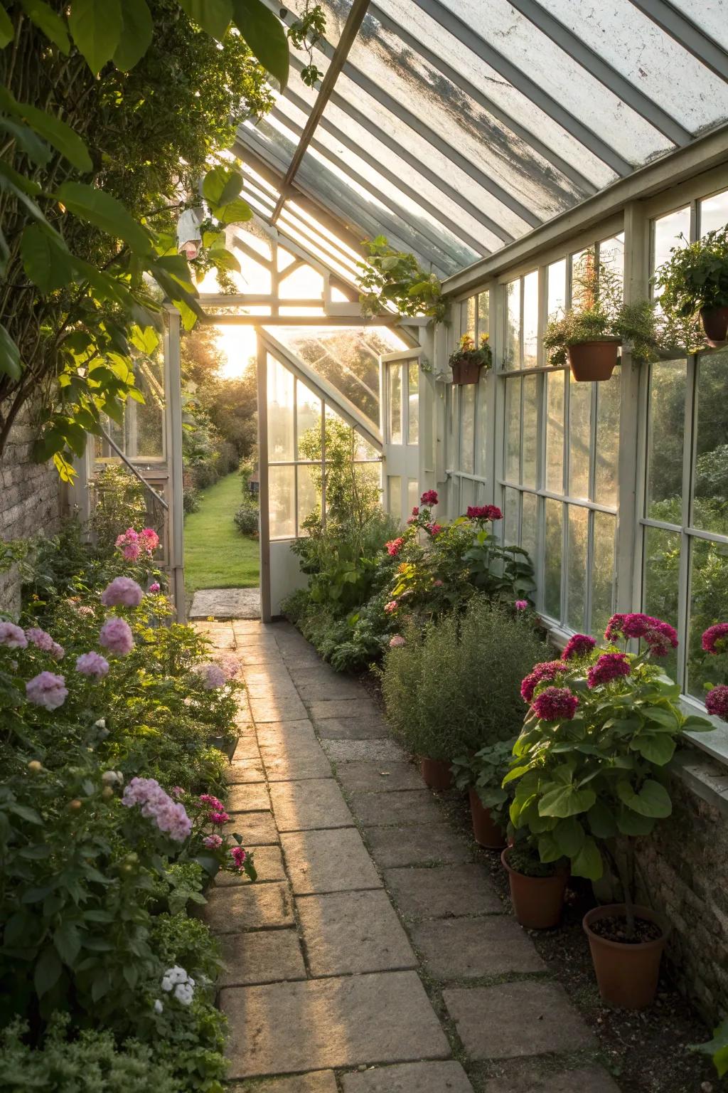 A greenhouse can be your plant sanctuary.