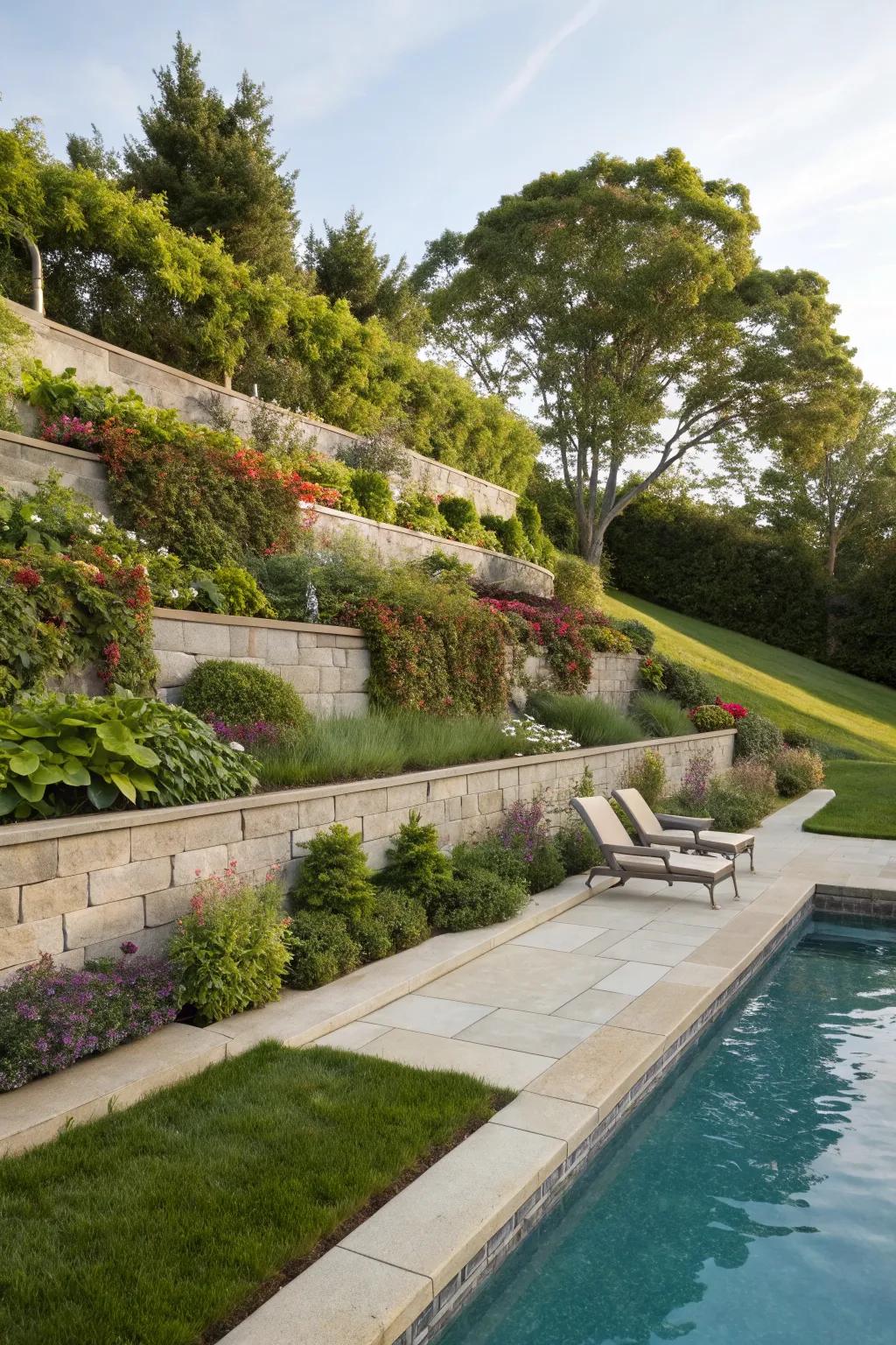 Turn your pool area into a green paradise.