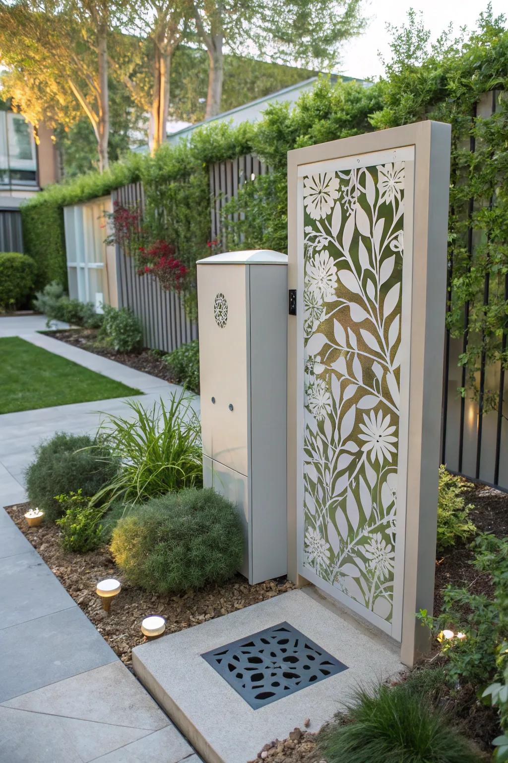 A decorative metal panel can transform your panel into a piece of art.
