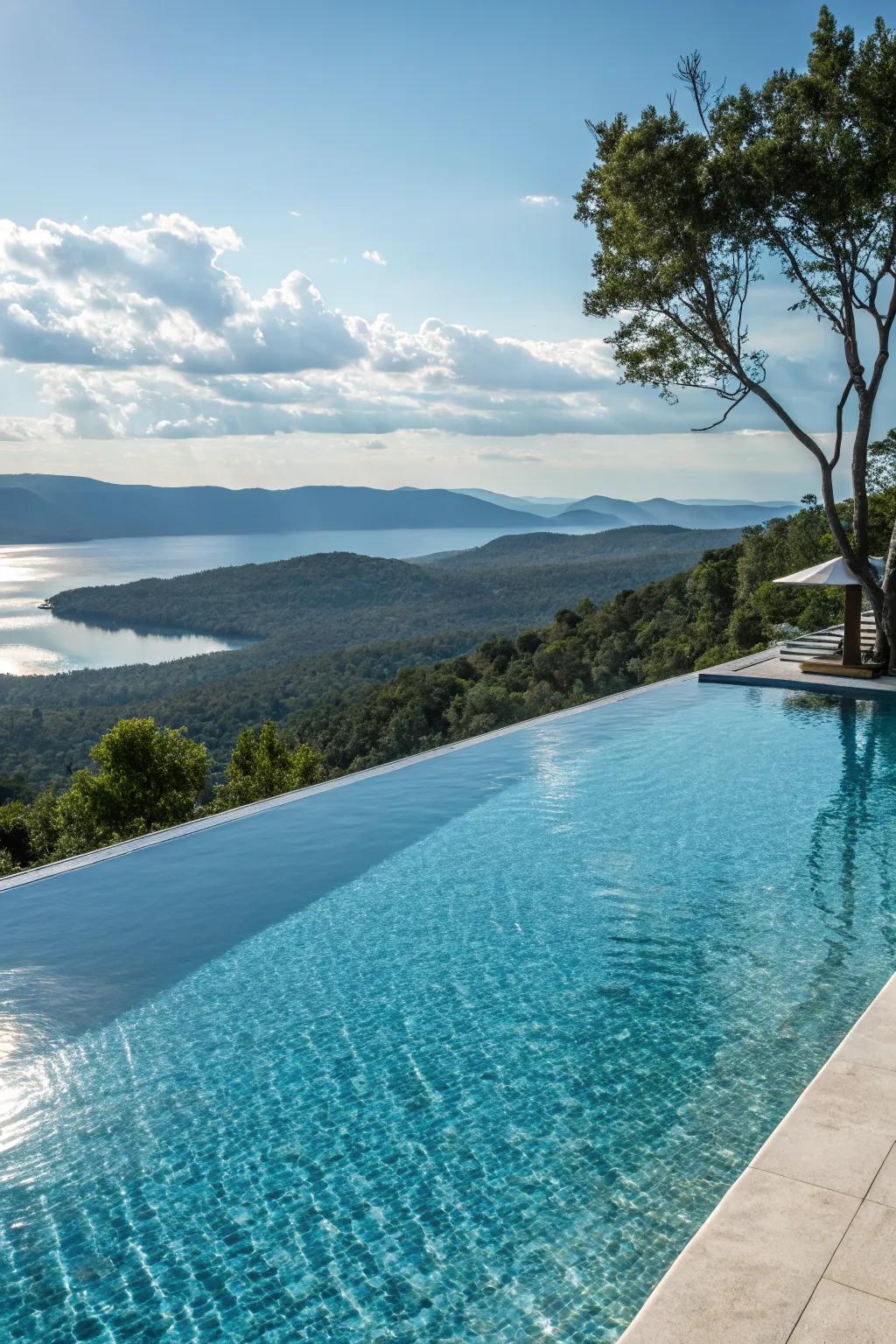 Create endless views with an infinity edge pool.