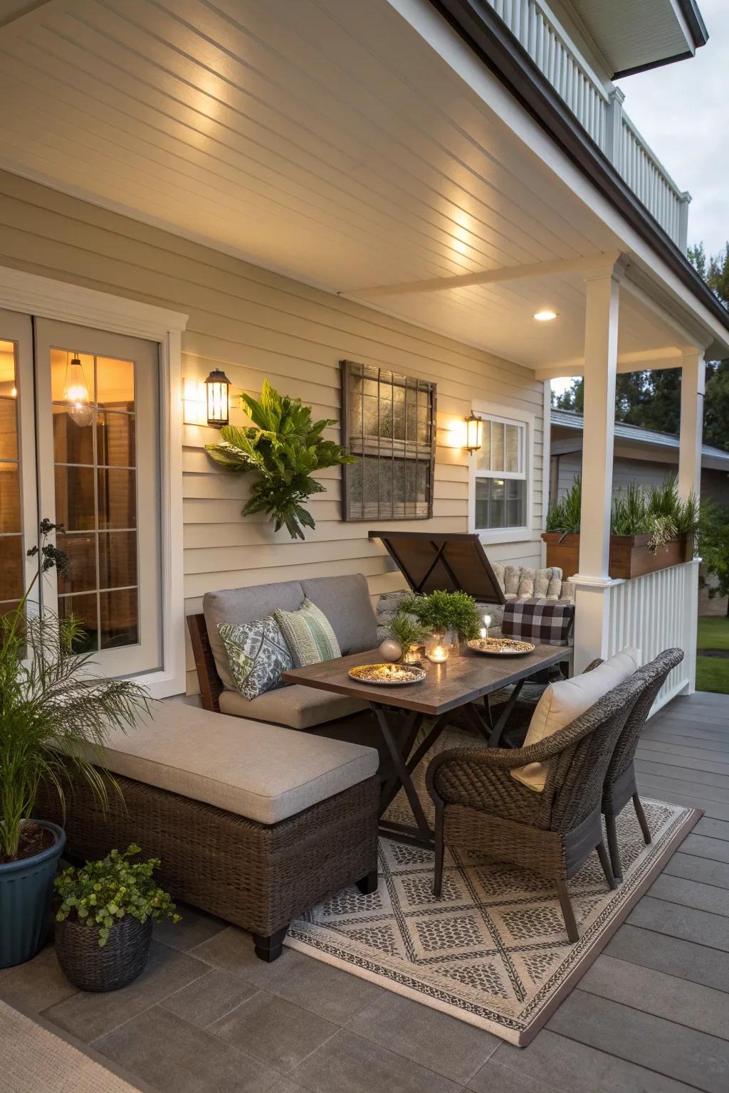 Furniture that adapts to your needs enhances your lanai's functionality.