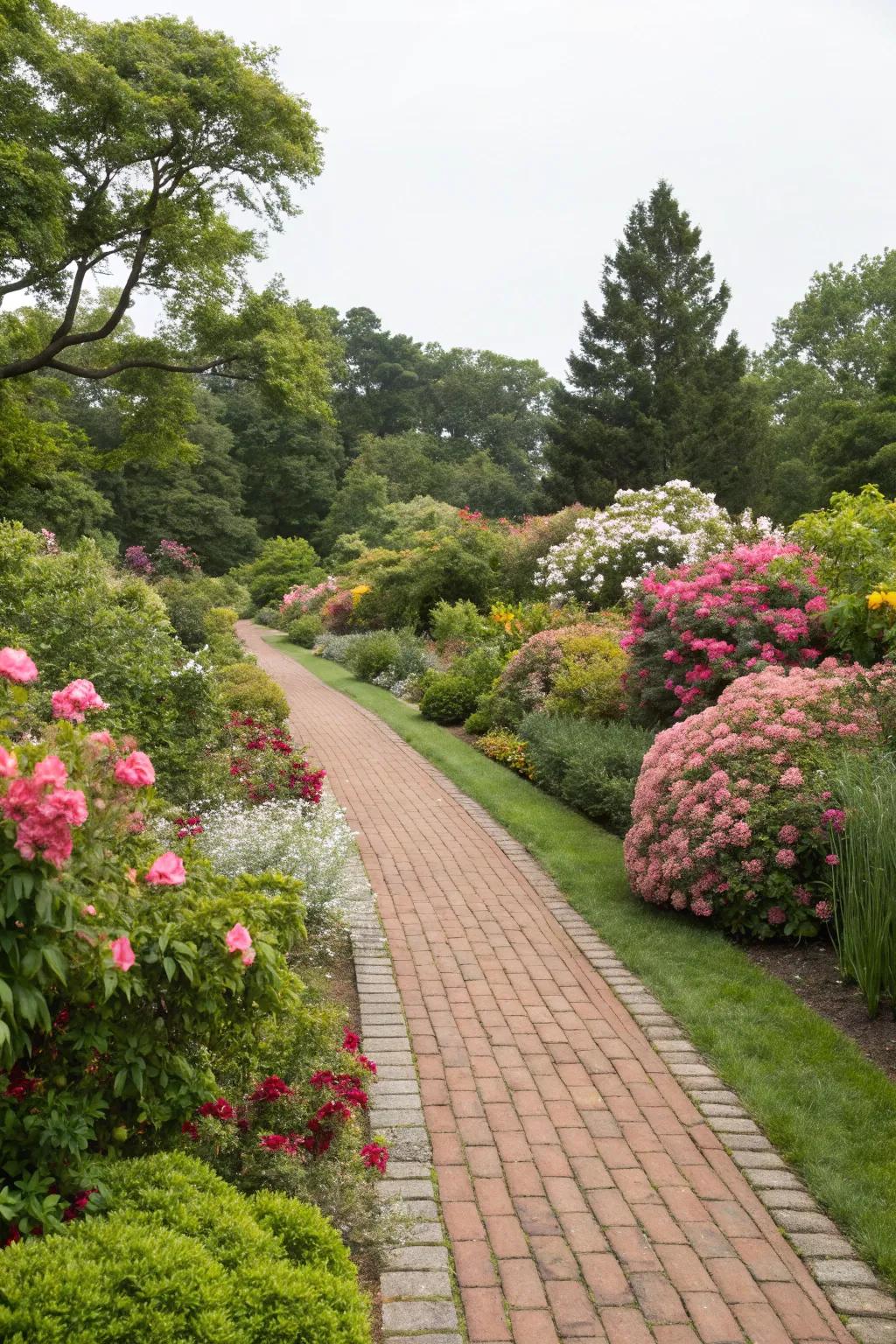 Structured pathways enhance navigation and add aesthetic charm.