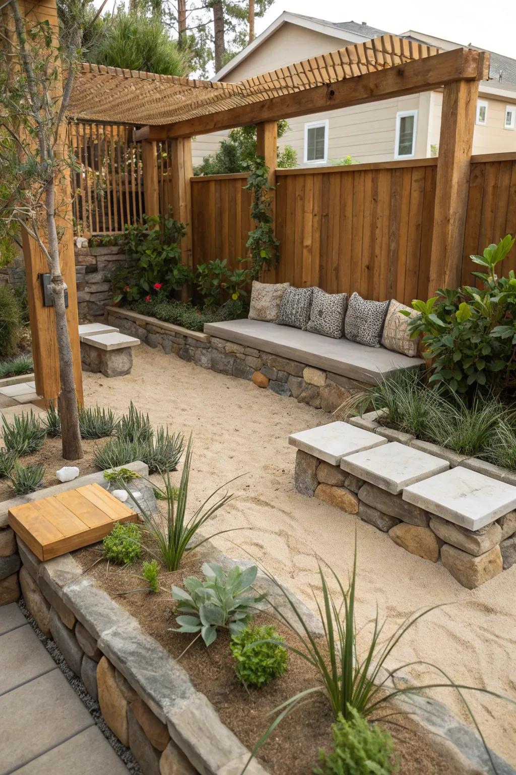 Relax in style with creative seating areas.