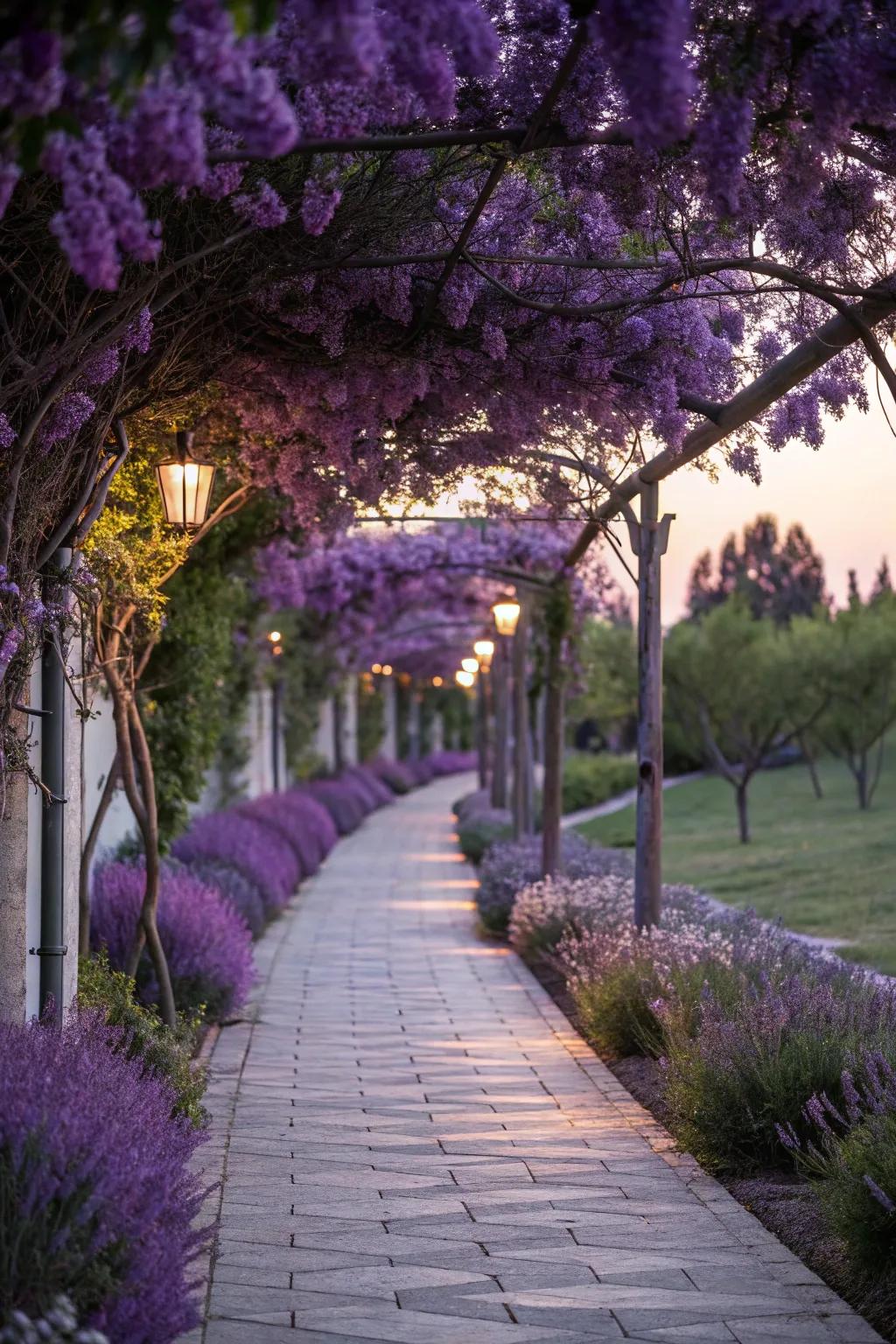 Lavender provides a soothing scent and timeless beauty.