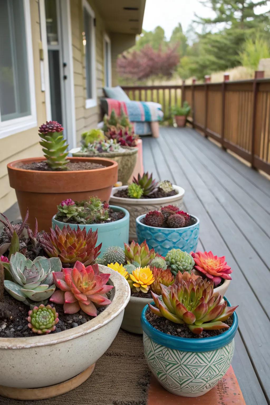 Container gardens are versatile and perfect for small spaces.