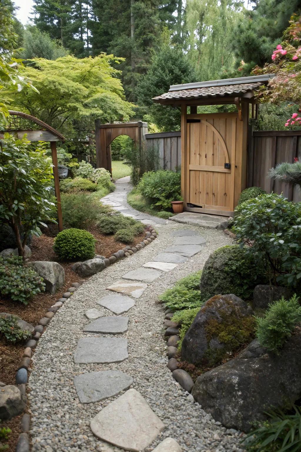 Gravel paths add charm and structure to any landscape.