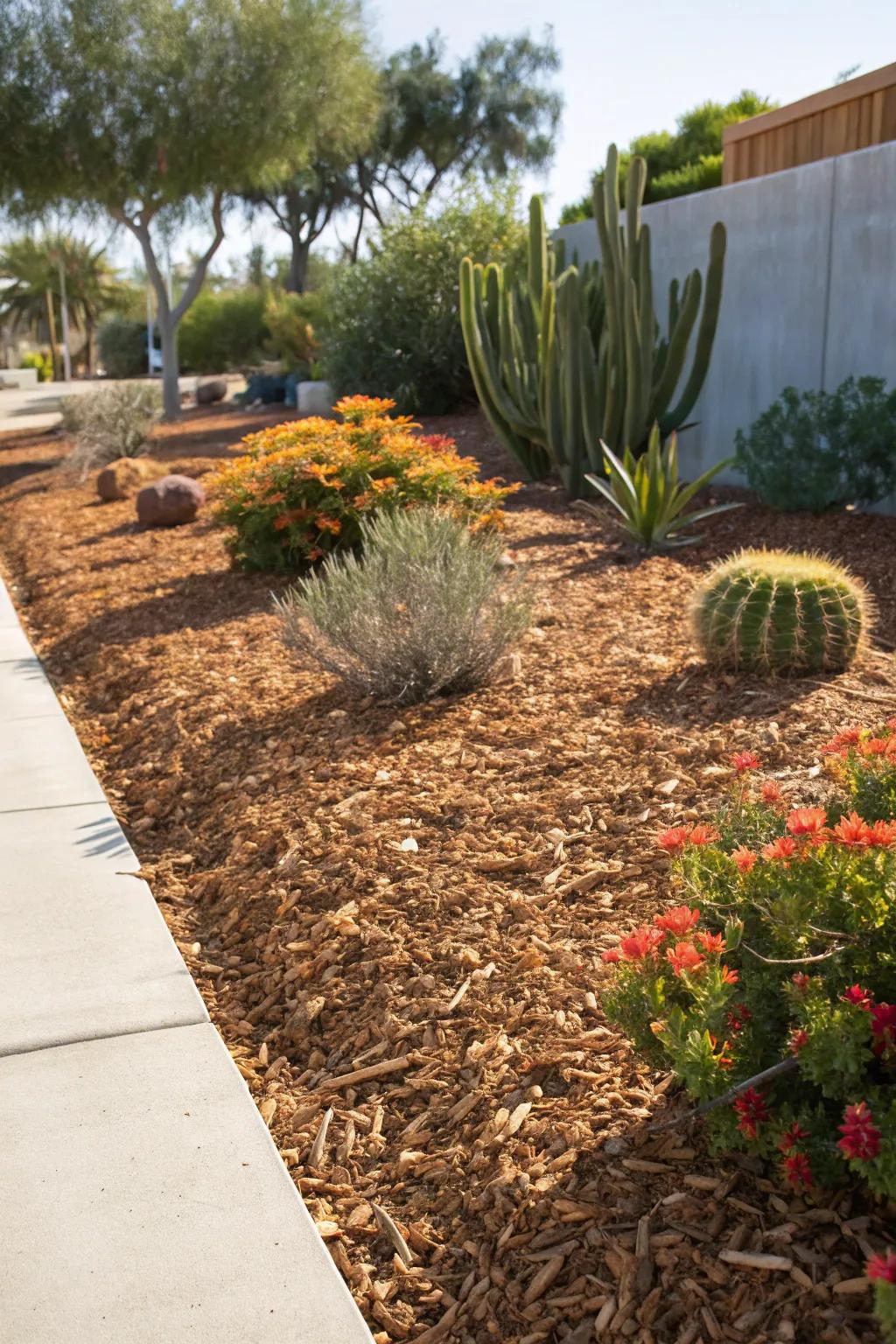 Mulch is a gardener's best friend for moisture retention and weed suppression.
