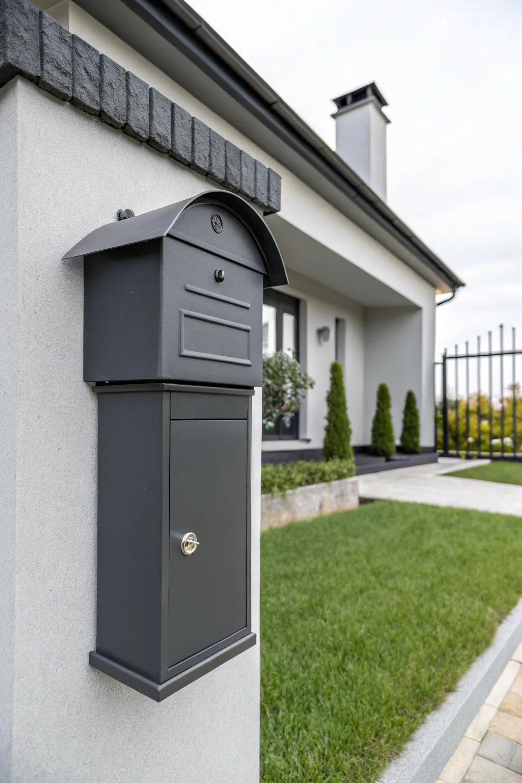 A sleek mailbox that elevates modern curb appeal.