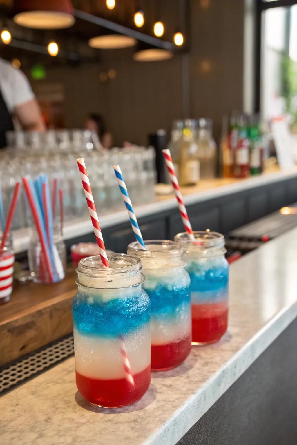 Cheers to summer with vibrant, themed beverages.