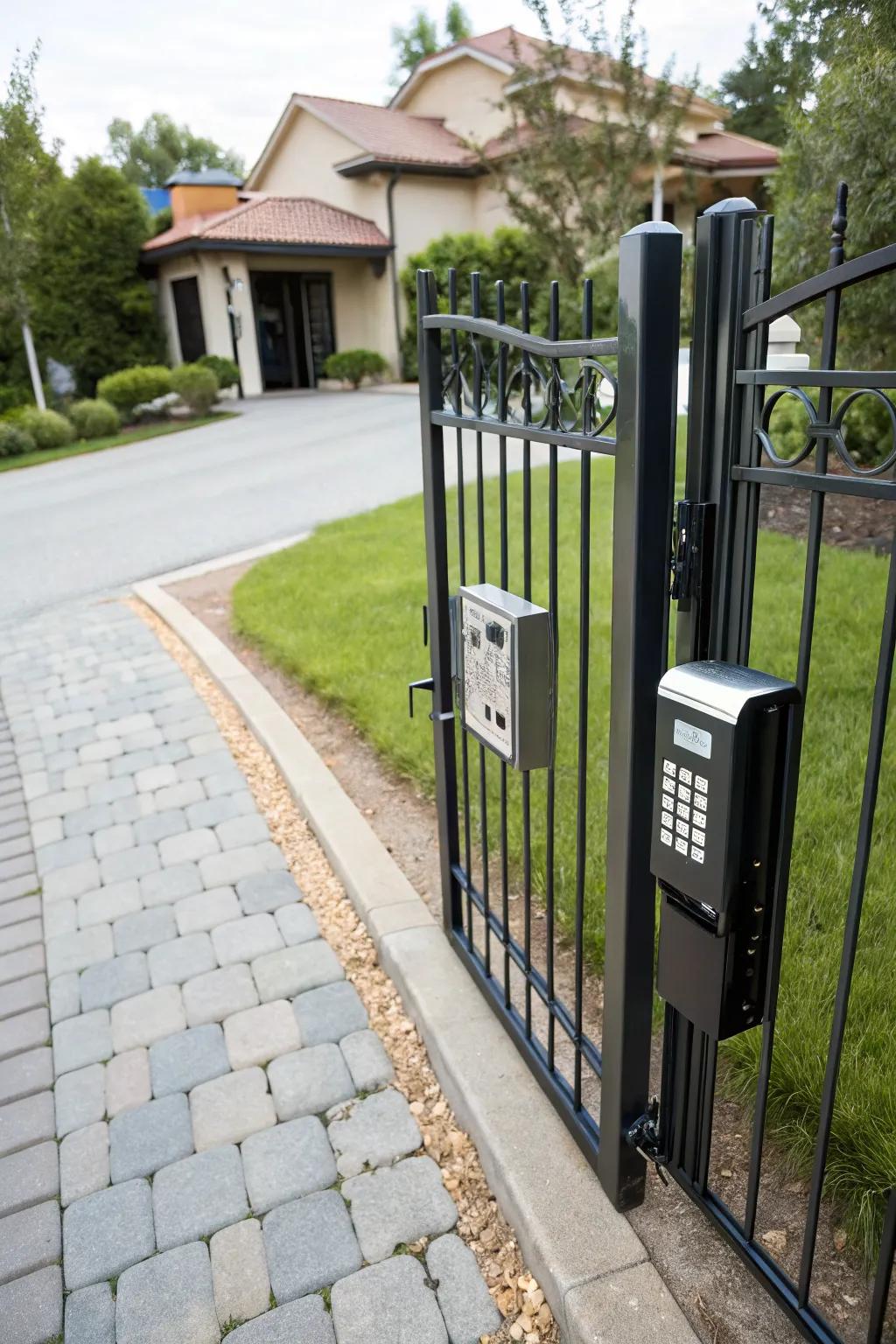 Automated gates offer a seamless blend of luxury and convenience.